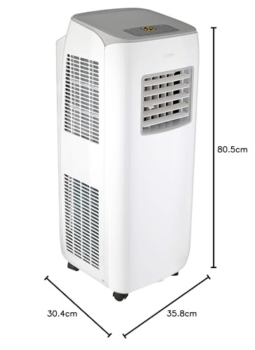 GREE Mobile Klimaanlage PURITY, 2.1 KW / 7000 BTU, 3-in-1 Funktion: Kühlen, Entfeuchten, Ventilieren, R290 Kältemittel, Abluftschlauch, Fernbedienung, Energieklasse A