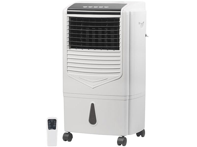 Sichler Haushaltsgeräte Verdunstungs-Luftkühler, 15L, 70W, Oszillation und Timer, Klimagerät ohne Schlauch, Luftkühler, Klimaanlage Abluftschlauch
