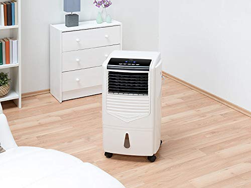 Sichler Haushaltsgeräte Verdunstungs-Luftkühler, 15L, 70W, Oszillation und Timer, Klimagerät ohne Schlauch, Luftkühler, Klimaanlage Abluftschlauch