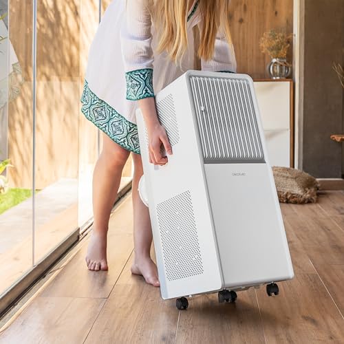 Cecotec ForceClima 7550 Style Connected Mobile Klimagerät, 7000 BTU, Abdeckungsbereich 20m², Fernbedienung, LED Bildschirm, 4 Modi, 2 Geschwindigkeiten, Luftentfeuchter, Timer