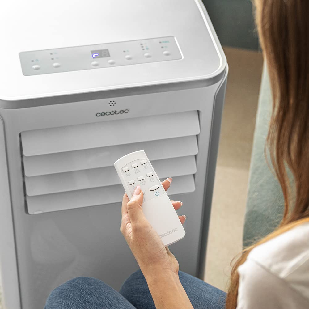 Cecotec Tragbare Klimaanlage ForceClima 9100 Soundless, 9000 BTU, Soundless-Technologie, LED-Display, 4 Modi, 2 Geschwindigkeiten, Abdeckung bis 25m², Fernbedienung