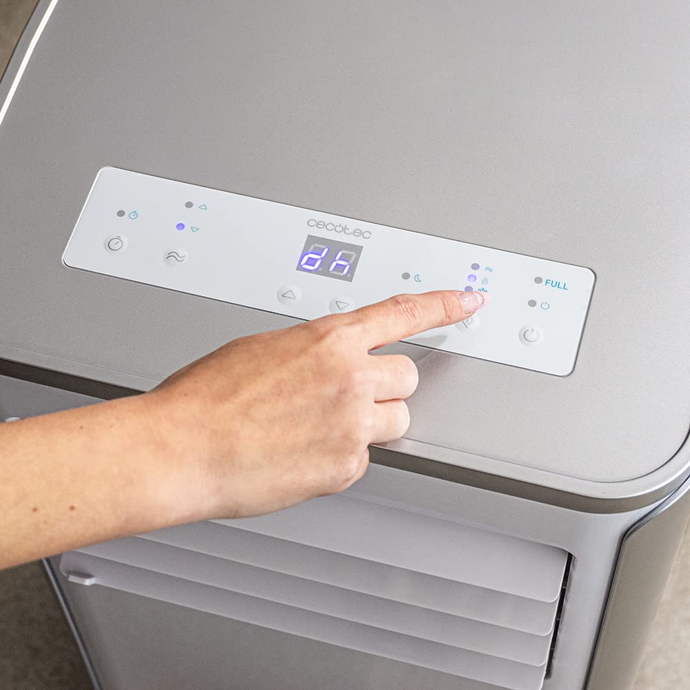 Cecotec Tragbare Klimaanlage ForceClima 9100 Soundless, 9000 BTU, Soundless-Technologie, LED-Display, 4 Modi, 2 Geschwindigkeiten, Abdeckung bis 25m², Fernbedienung