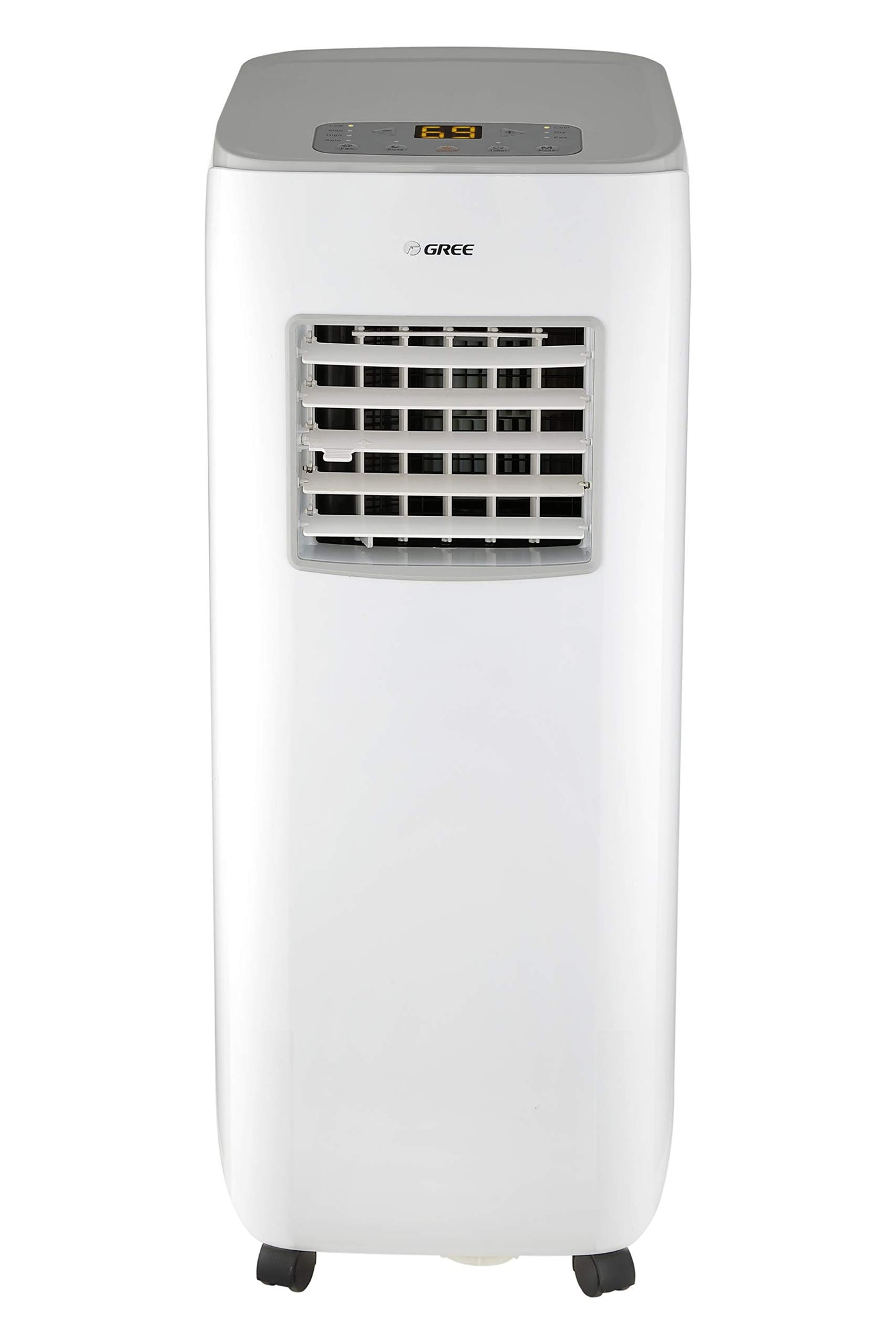 GREE Mobile Klimaanlage PURITY, 2.1 KW / 7000 BTU, 3-in-1 Funktion: Kühlen, Entfeuchten, Ventilieren, R290 Kältemittel, Abluftschlauch, Fernbedienung, Energieklasse A