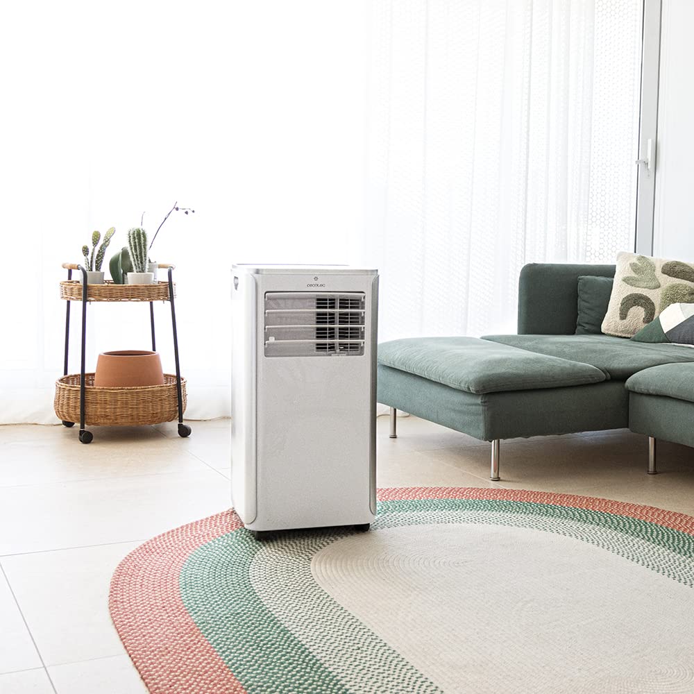 Cecotec Tragbare Klimaanlage ForceClima 9100 Soundless, 9000 BTU, Soundless-Technologie, LED-Display, 4 Modi, 2 Geschwindigkeiten, Abdeckung bis 25m², Fernbedienung