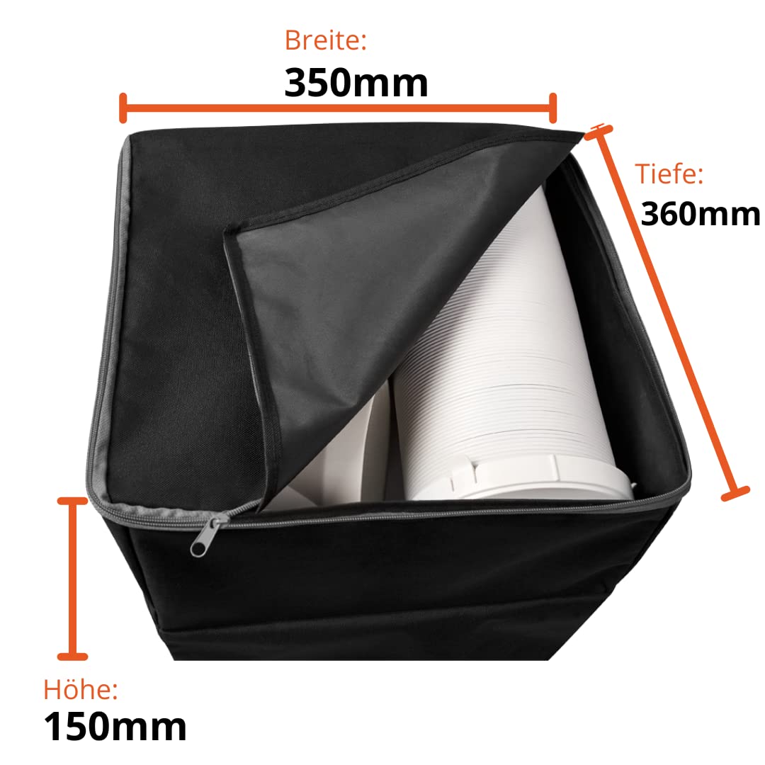 Climia CMK 2600 Mobiles Klimagerät mit Ökologischen Kühlmittel, 3-in-1 Klimaanlage, Aircondition, Ventilator und Luftentfeuchter, Inkl. Schutzhülle