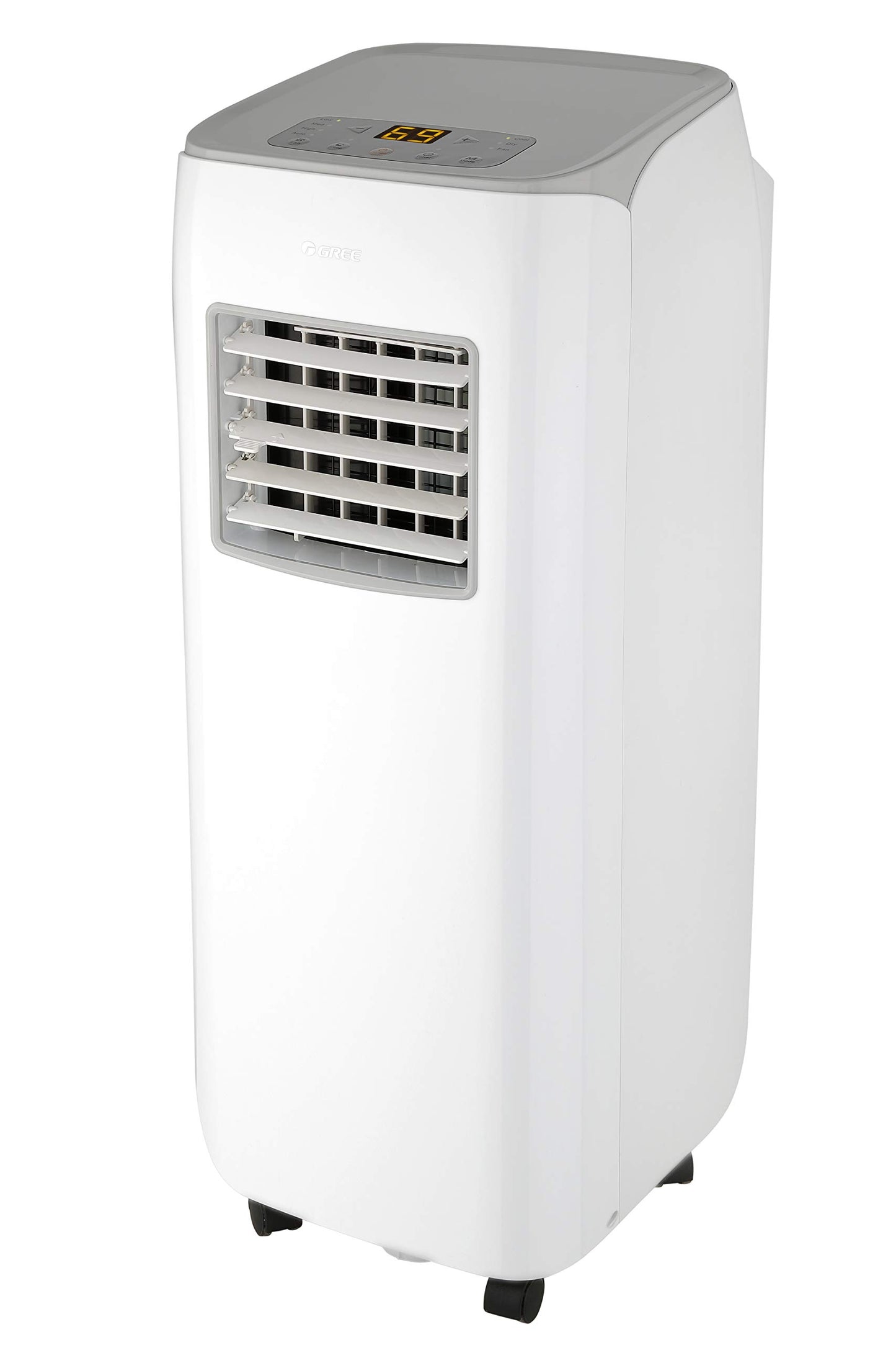 GREE Mobile Klimaanlage PURITY, 2.1 KW / 7000 BTU, 3-in-1 Funktion: Kühlen, Entfeuchten, Ventilieren, R290 Kältemittel, Abluftschlauch, Fernbedienung, Energieklasse A