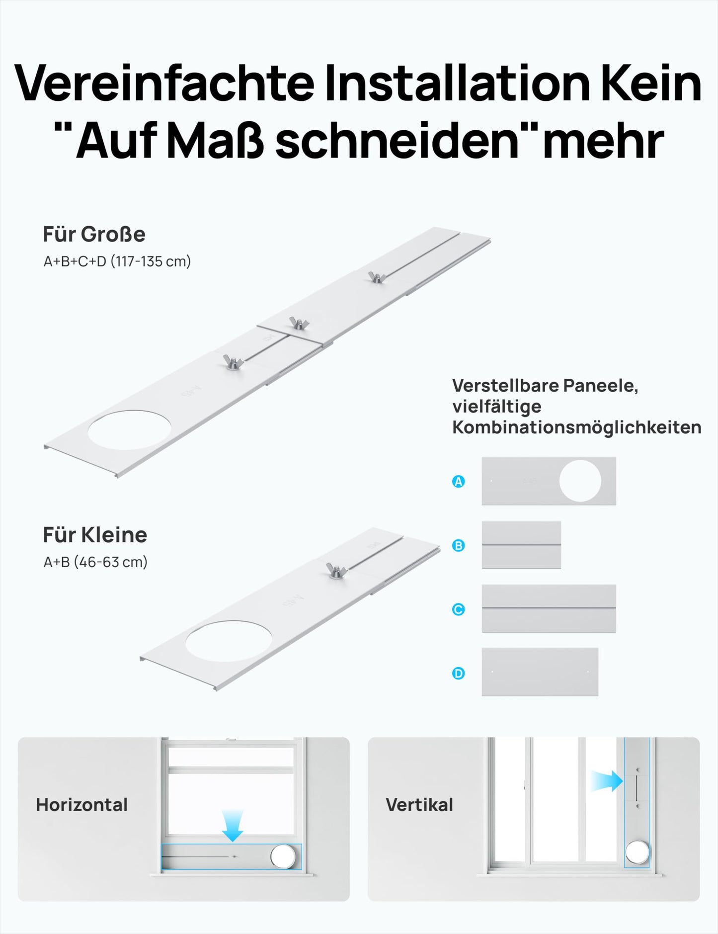 Dreo Tragbare Klimaanlage 10.000 BTU, AC Einheit für Schlafzimmer, Drainagefreie Kühlung, APP/Fernbedienung/Sprachsteuerung, 24h Timer, Ventilator & Luftentfeuchter, AC515S