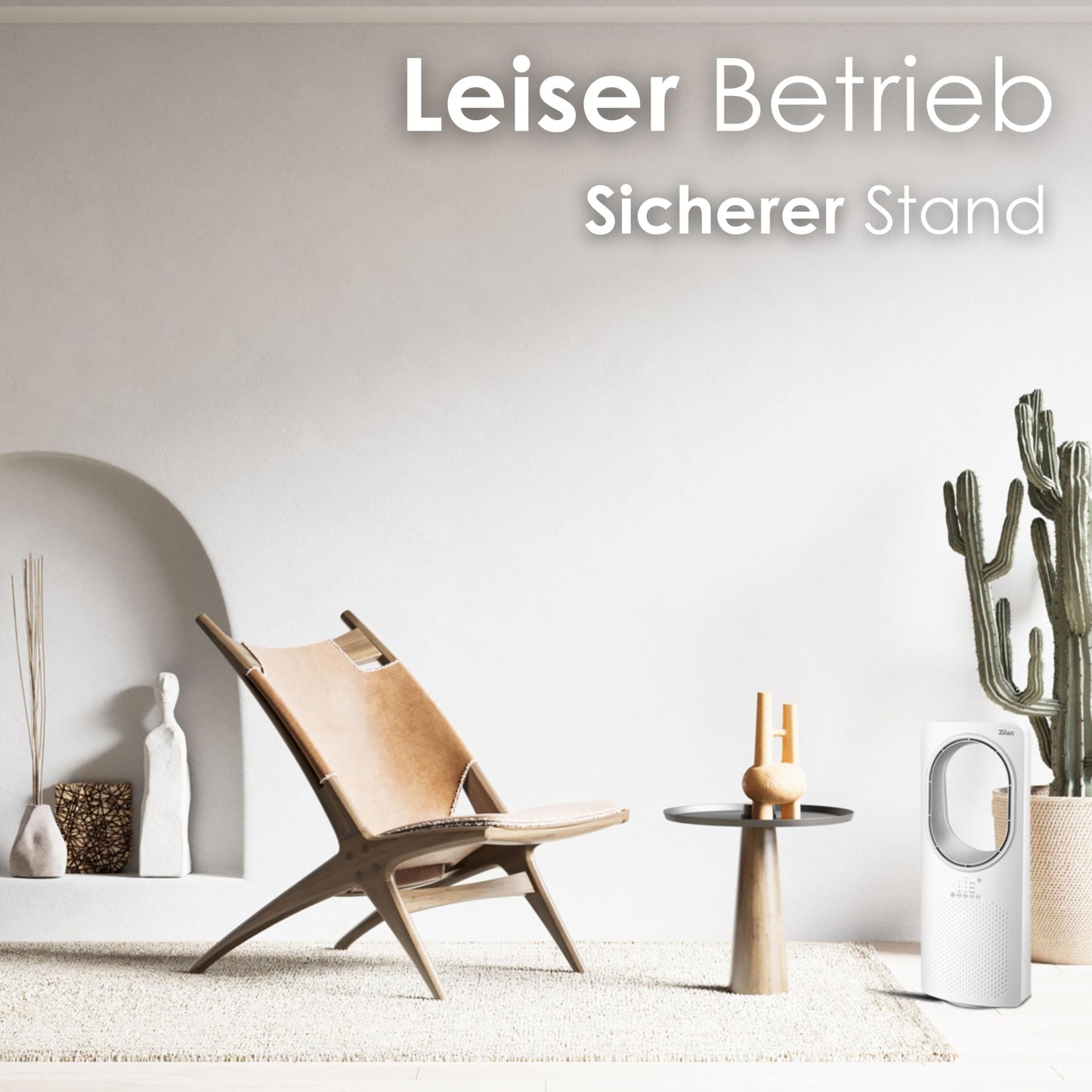 Zilan Turmventilator mit Fernbedienung, Aircooler, Standventilator Energiesparend und Leise, Oszillierend, Bodenventilator, Säulenventilator mit Kühlung, Mobile Klimaanlage