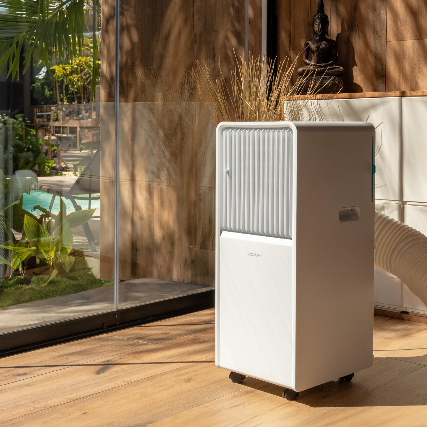 Cecotec ForceClima 7550 Style Connected Mobile Klimagerät, 7000 BTU, Abdeckungsbereich 20m², Fernbedienung, LED Bildschirm, 4 Modi, 2 Geschwindigkeiten, Luftentfeuchter, Timer