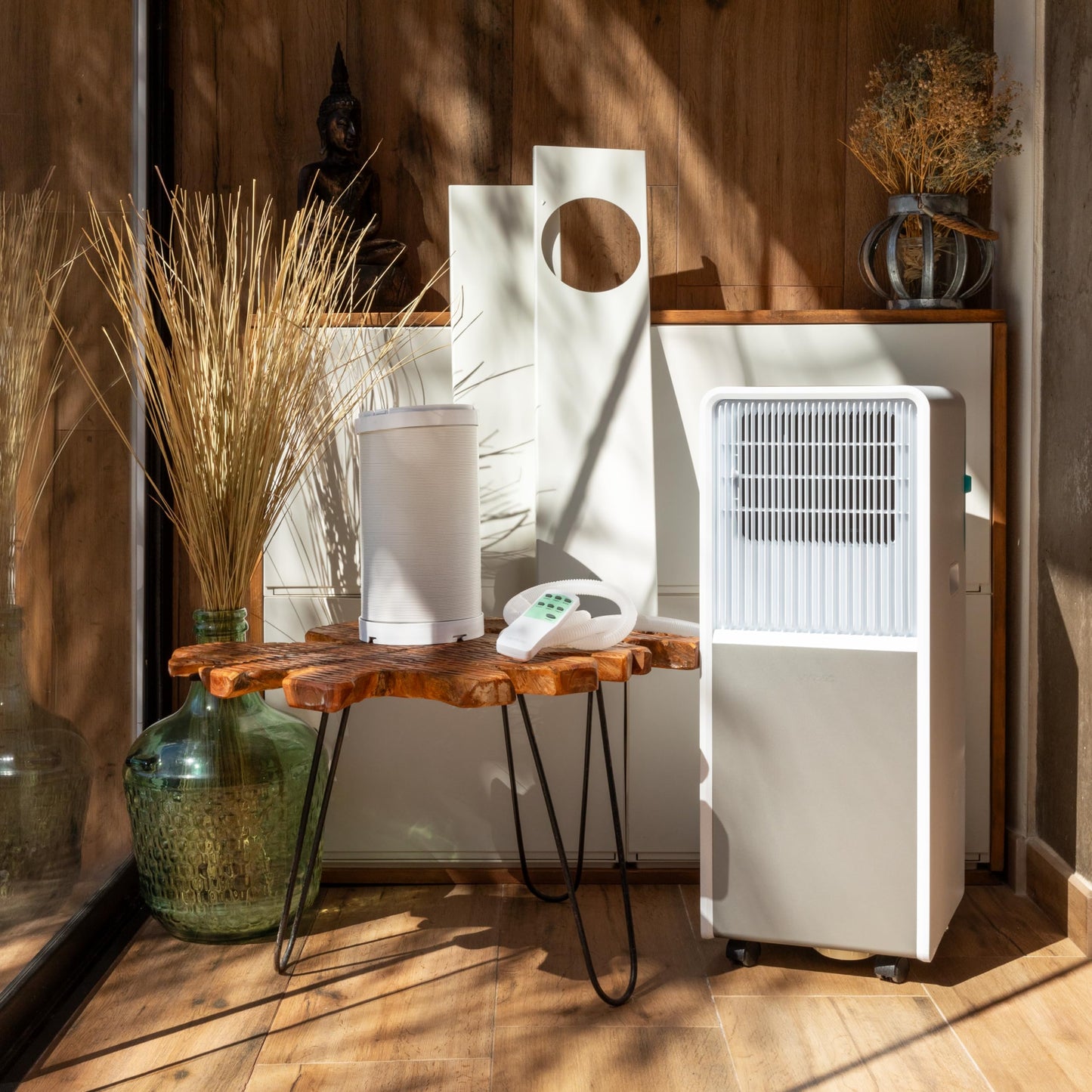 Cecotec ForceClima 9450 Style Mobile Klimagerät, 9000 BTU, Heizfunktion, Abdeckungsbereich 25m², Fernbedienung, LED Touchscreen, 5 Modi, 2 Geschwindigkeiten, Wärmepumpe, Timer