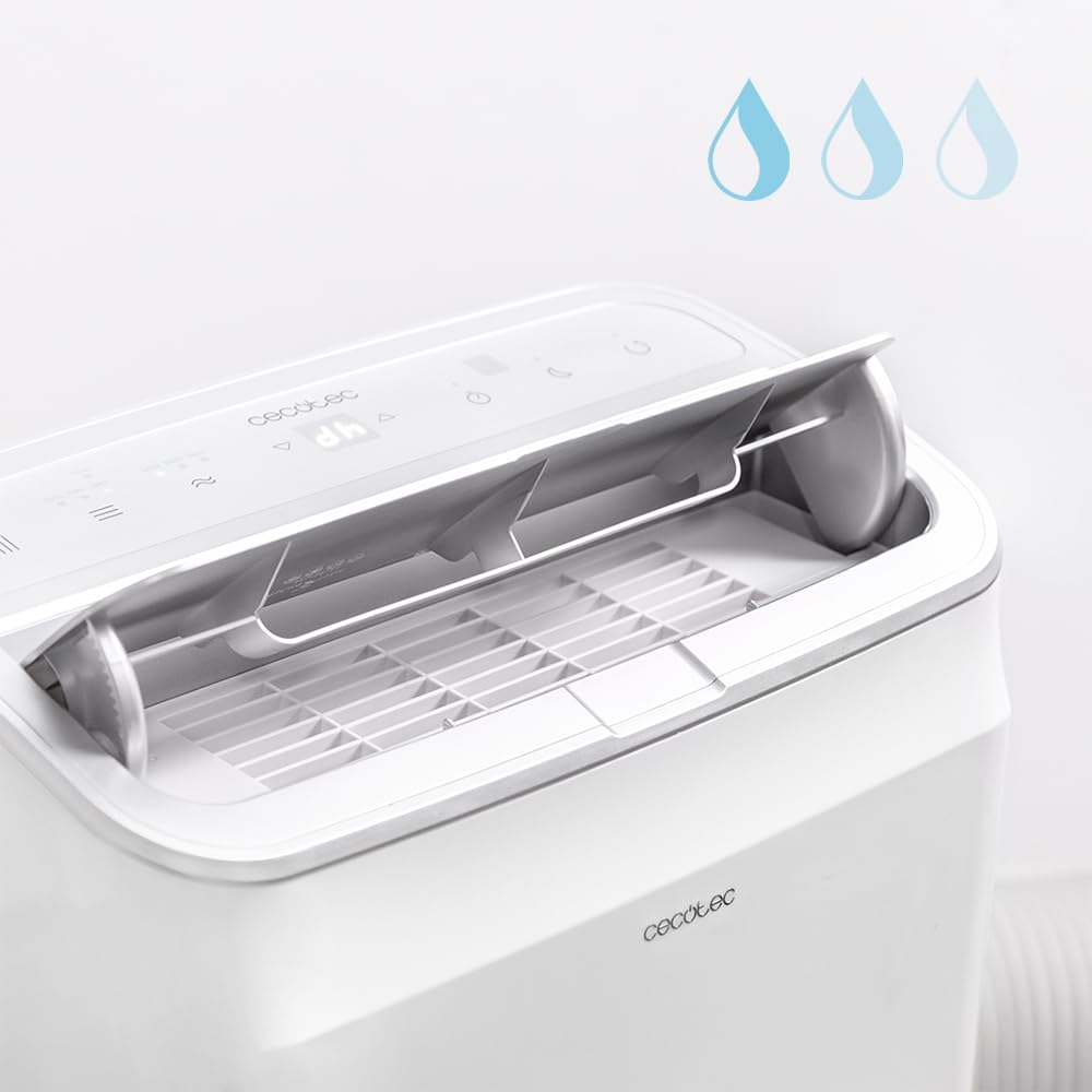 Cecotec Tragbare Klimaanlage ForceClima 12800, 12000 BTU, Fernbedienung, WLAN, Wärmepumpe, LED Bildschirm, 5 Modi, Abdeckung 28m², Soundlos